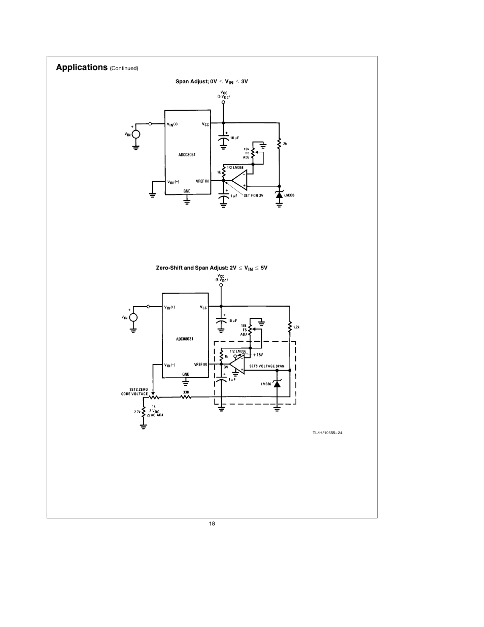 Applications | Rainbow Electronics ADC08038 User Manual | Page 18 / 24