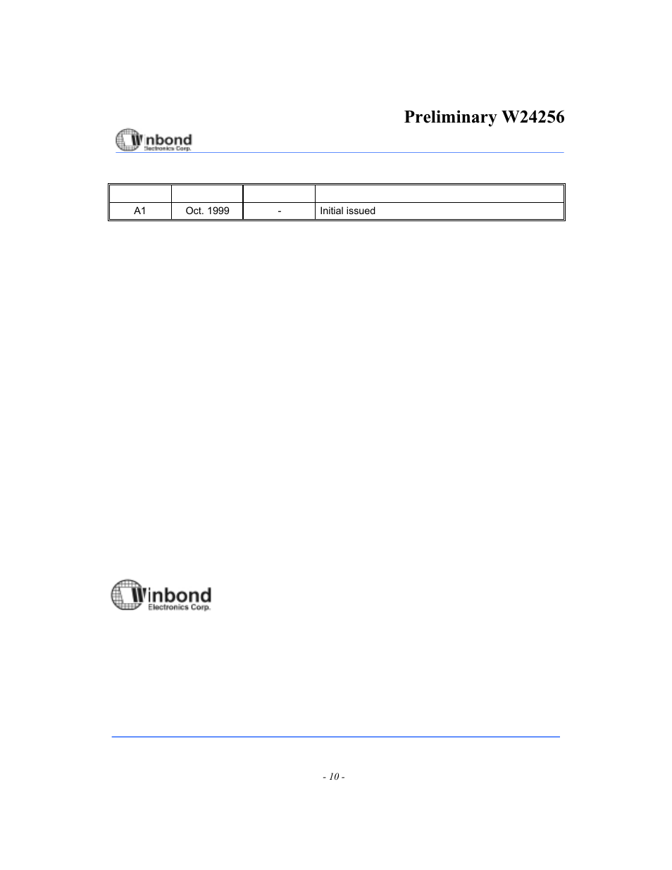 Rainbow Electronics W24256 User Manual | Page 10 / 10