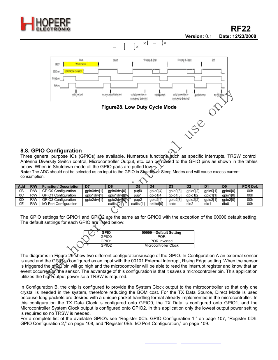 Rf22 | Rainbow Electronics RF22 User Manual | Page 41 / 92
