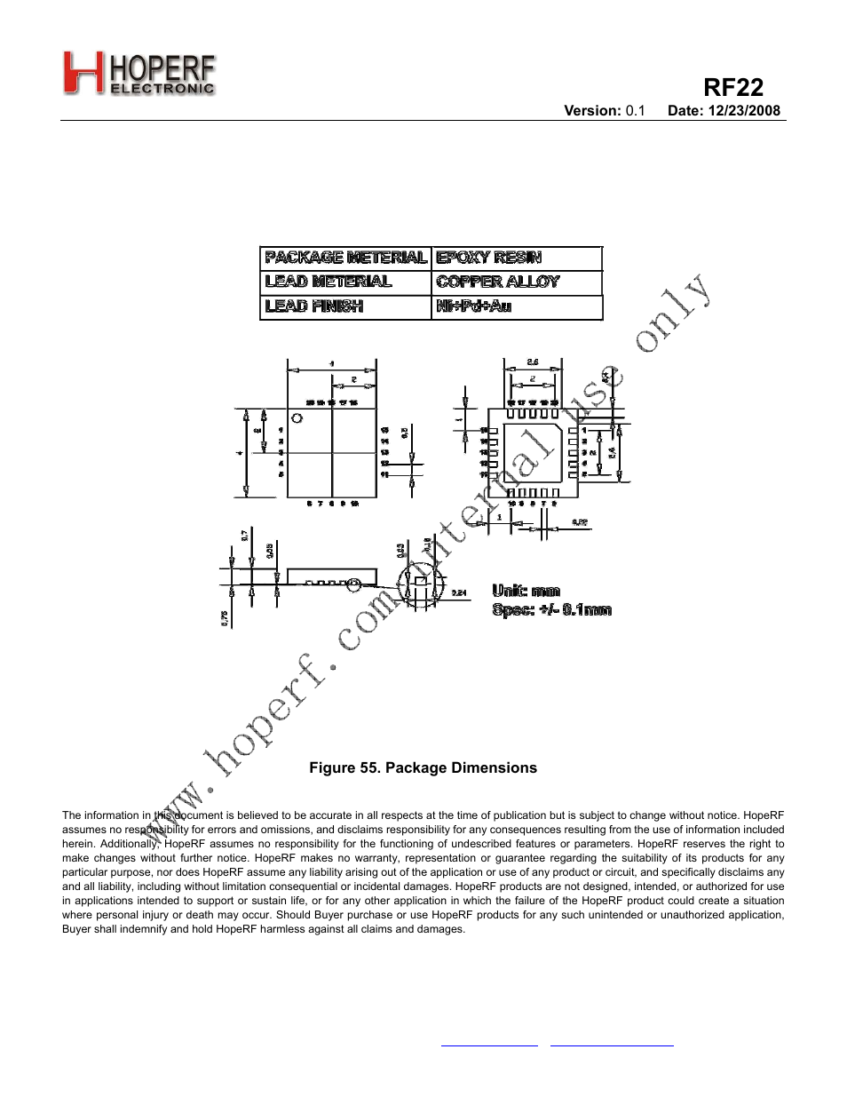 Rf22 | Rainbow Electronics RF22 User Manual | Page 92 / 92