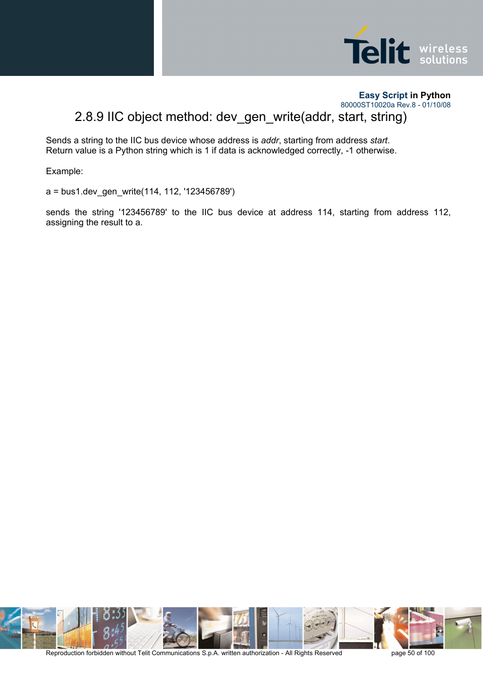 Rainbow Electronics GM862-GPS User Manual | Page 50 / 100