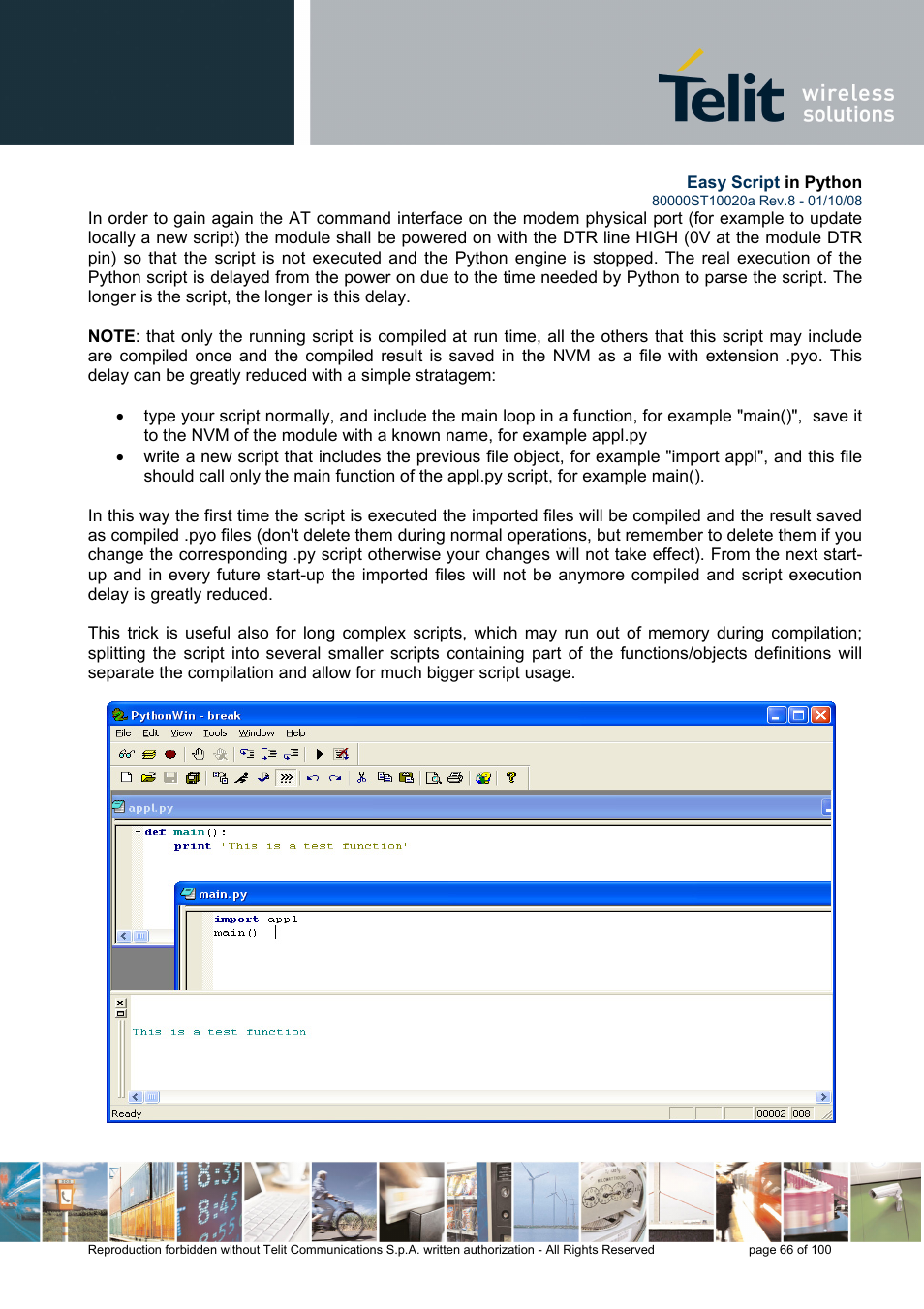 Rainbow Electronics GM862-GPS User Manual | Page 66 / 100