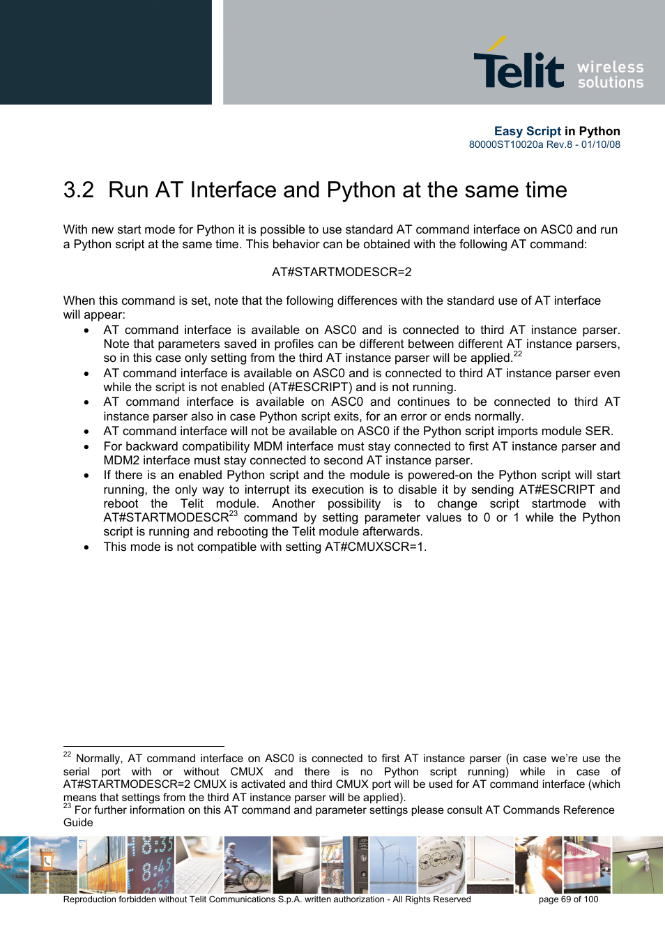 2 run at interface and python at the same time | Rainbow Electronics GM862-GPS User Manual | Page 69 / 100