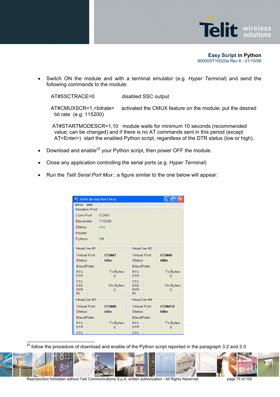 Rainbow Electronics GM862-GPS User Manual | Page 75 / 100