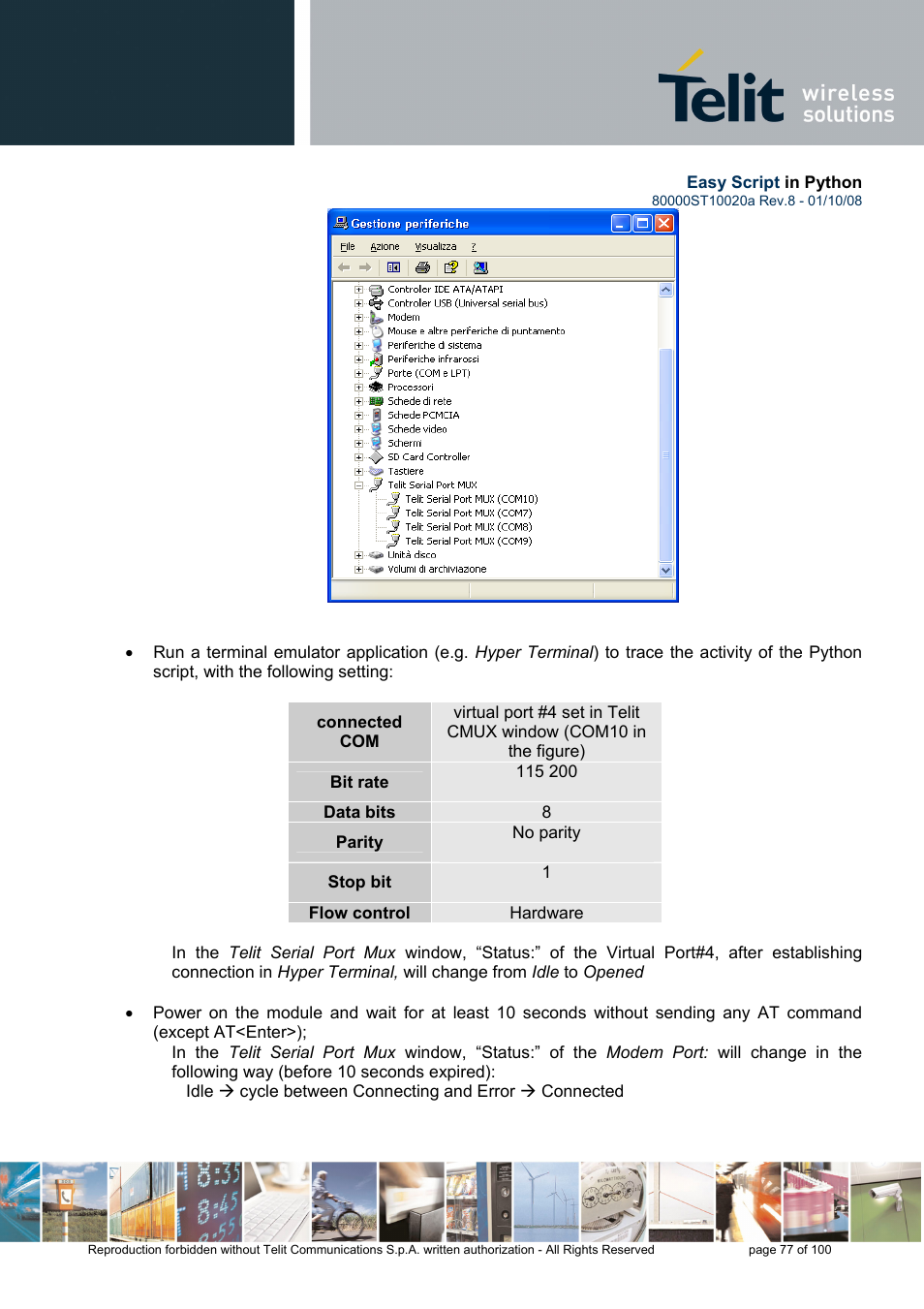 Rainbow Electronics GM862-GPS User Manual | Page 77 / 100