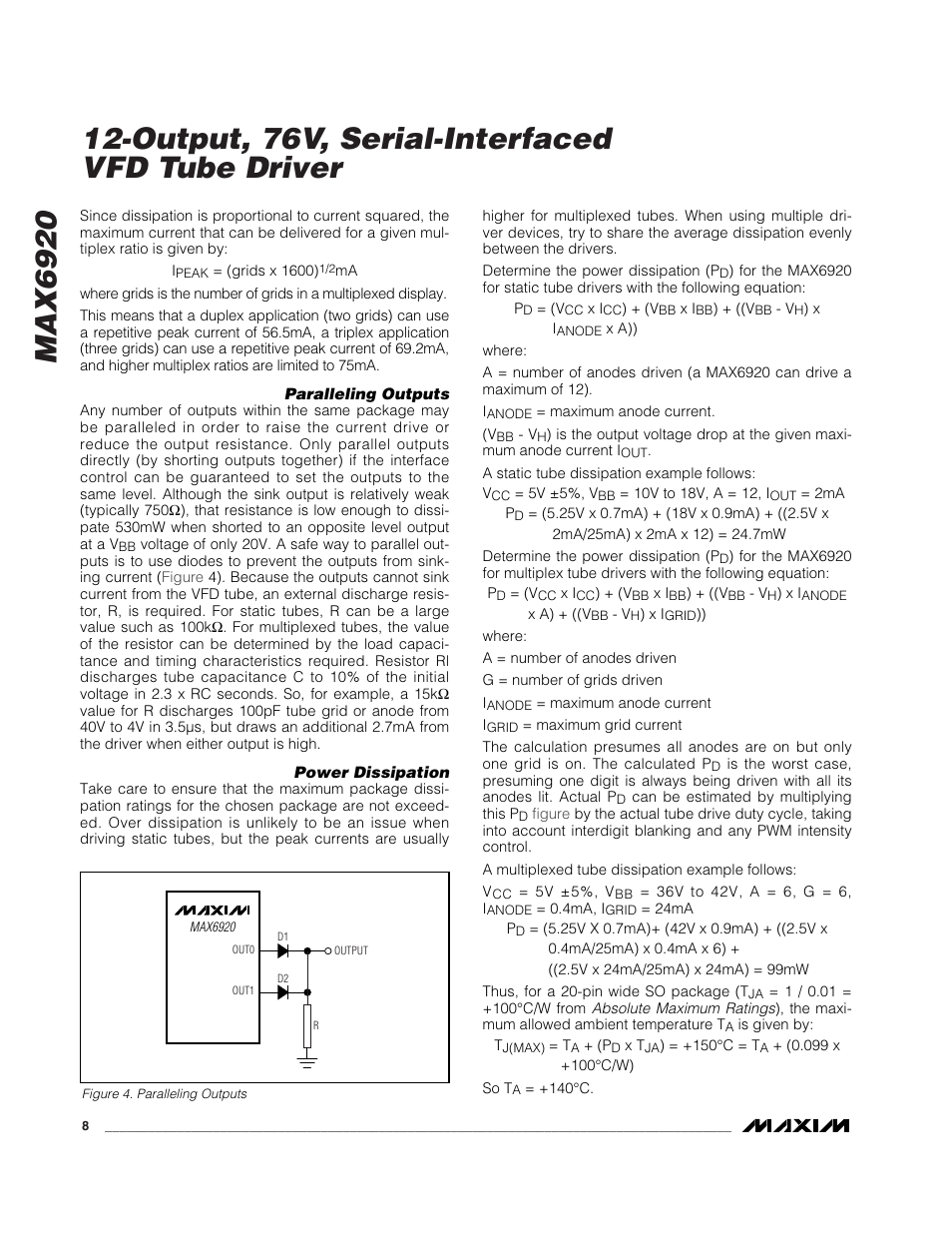 Rainbow Electronics MAX6920 User Manual | Page 8 / 10