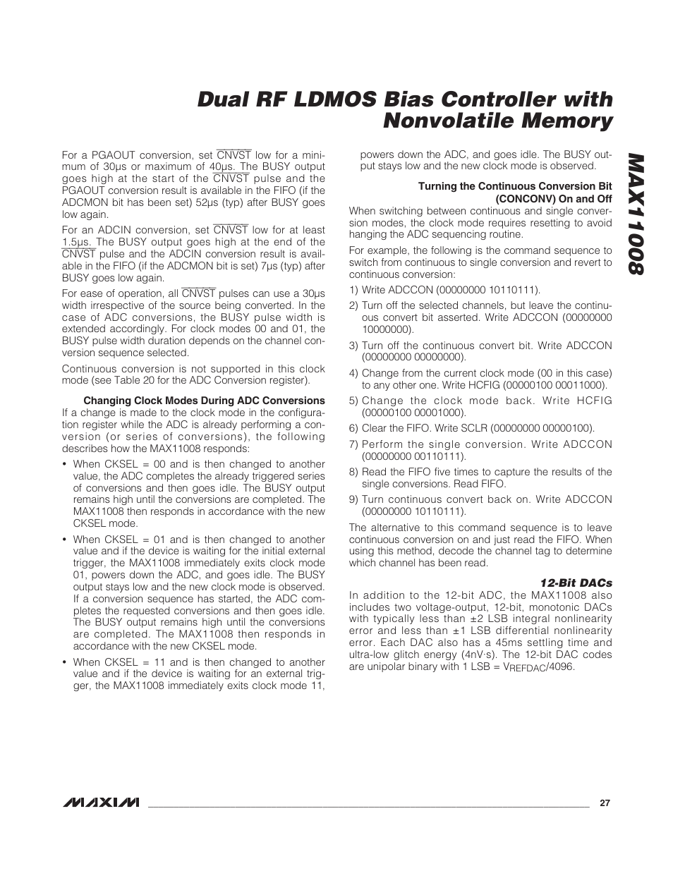 Rainbow Electronics MAX11008 User Manual | Page 27 / 67