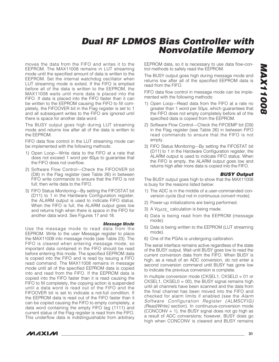 Rainbow Electronics MAX11008 User Manual | Page 31 / 67