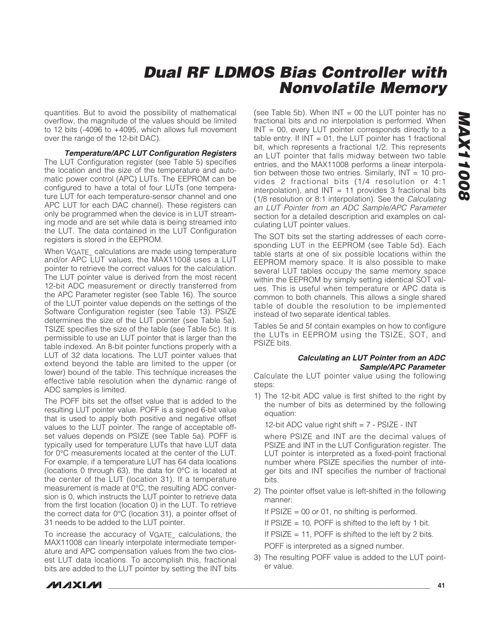 Rainbow Electronics MAX11008 User Manual | Page 41 / 67