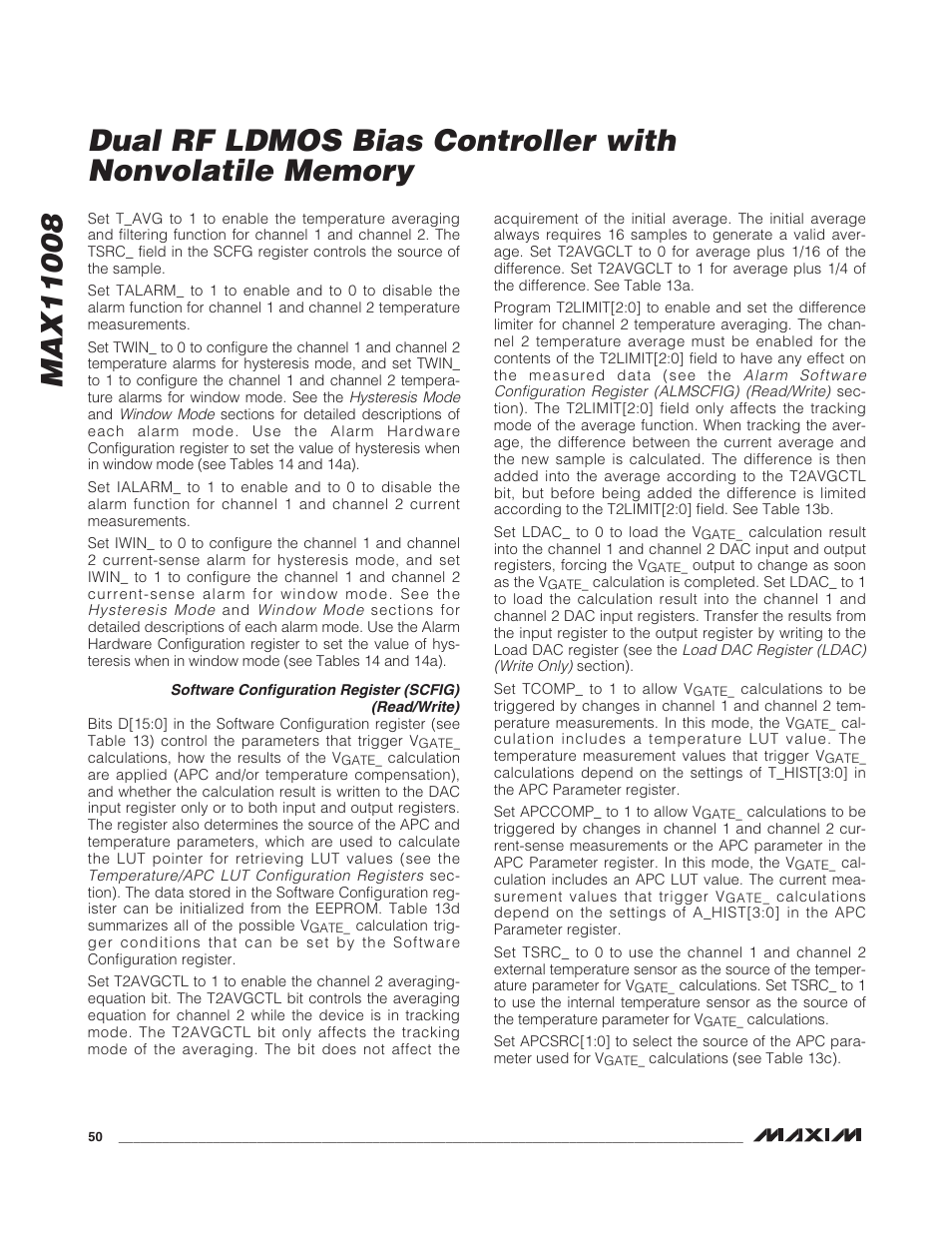 Rainbow Electronics MAX11008 User Manual | Page 50 / 67