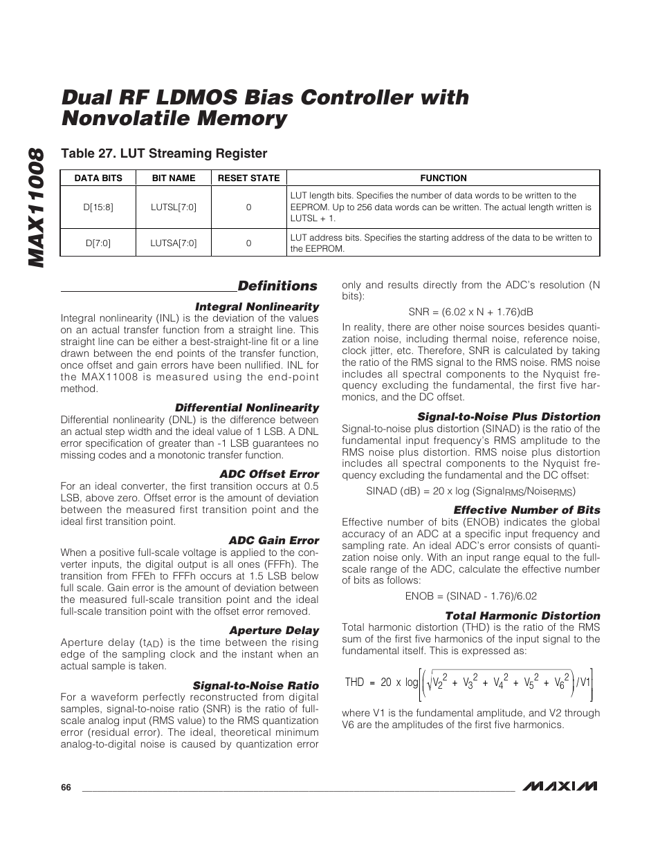 Definitions | Rainbow Electronics MAX11008 User Manual | Page 66 / 67