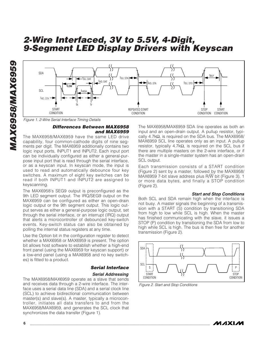 Rainbow Electronics MAX6959 User Manual | Page 6 / 19