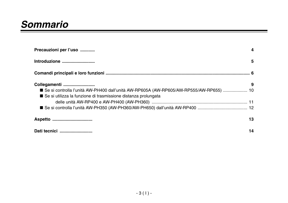 Panasonic AW-IF400 User Manual | Page 46 / 112