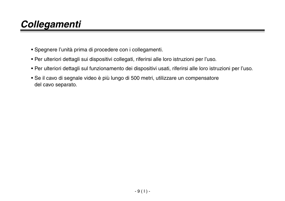 Collegamenti | Panasonic AW-IF400 User Manual | Page 52 / 112
