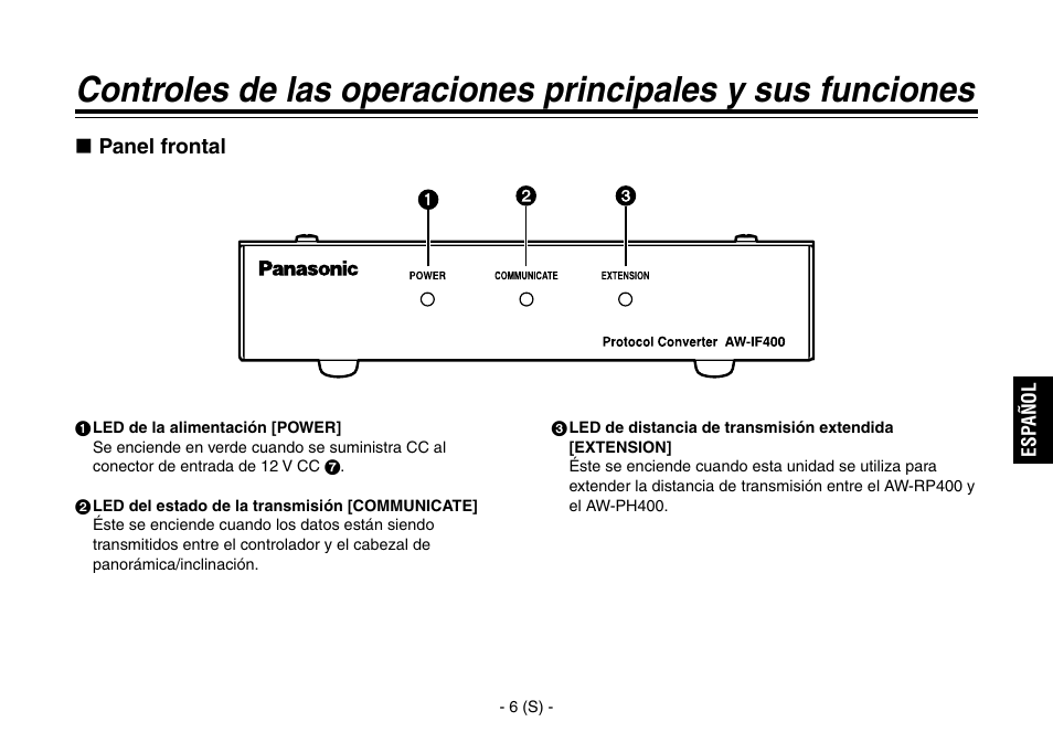 Panasonic AW-IF400 User Manual | Page 63 / 112