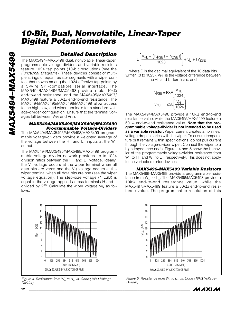 Detailed description | Rainbow Electronics MAX5499 User Manual | Page 12 / 20