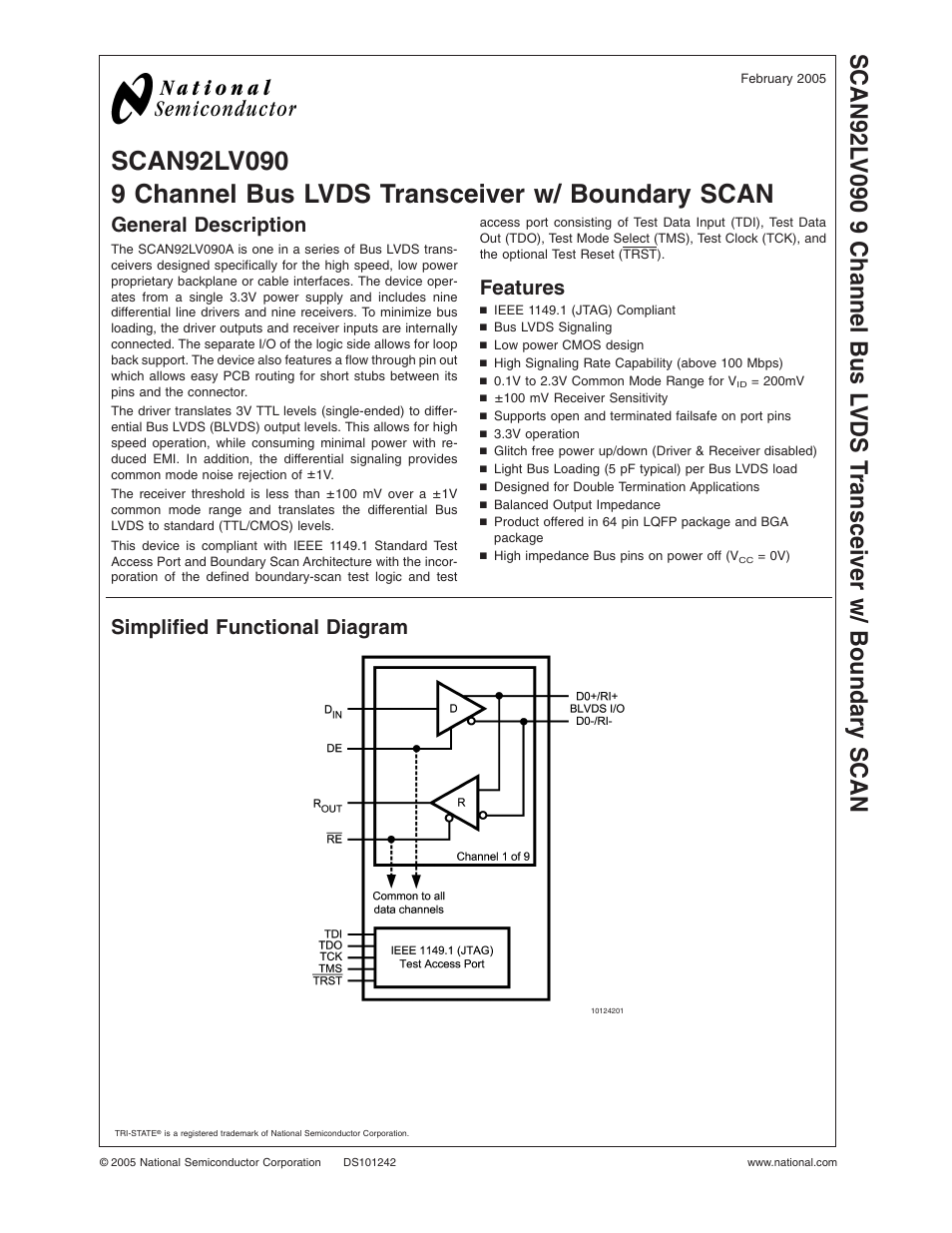 Rainbow Electronics SCAN92LV090 User Manual | 13 pages