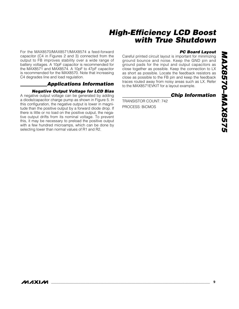 Rainbow Electronics MAX8575 User Manual | Page 9 / 10