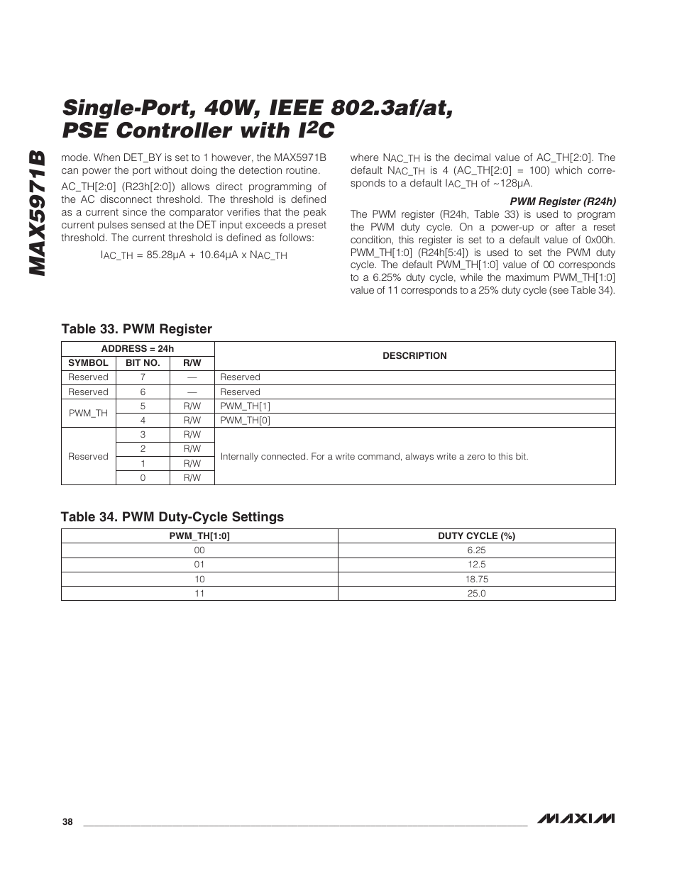 Rainbow Electronics MAX5971B User Manual | Page 38 / 46