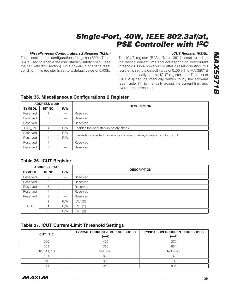 Rainbow Electronics MAX5971B User Manual | Page 39 / 46