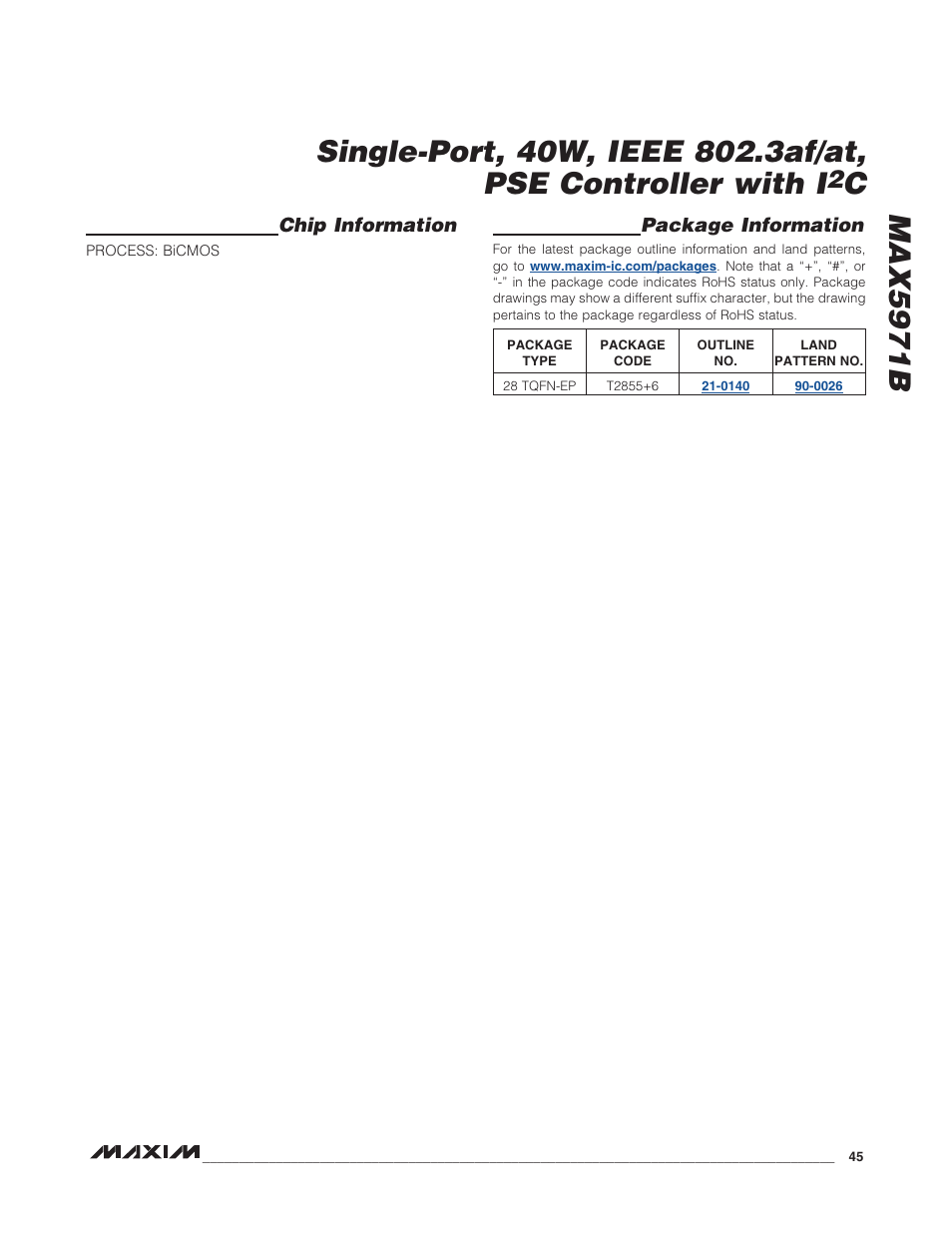 Rainbow Electronics MAX5971B User Manual | Page 45 / 46