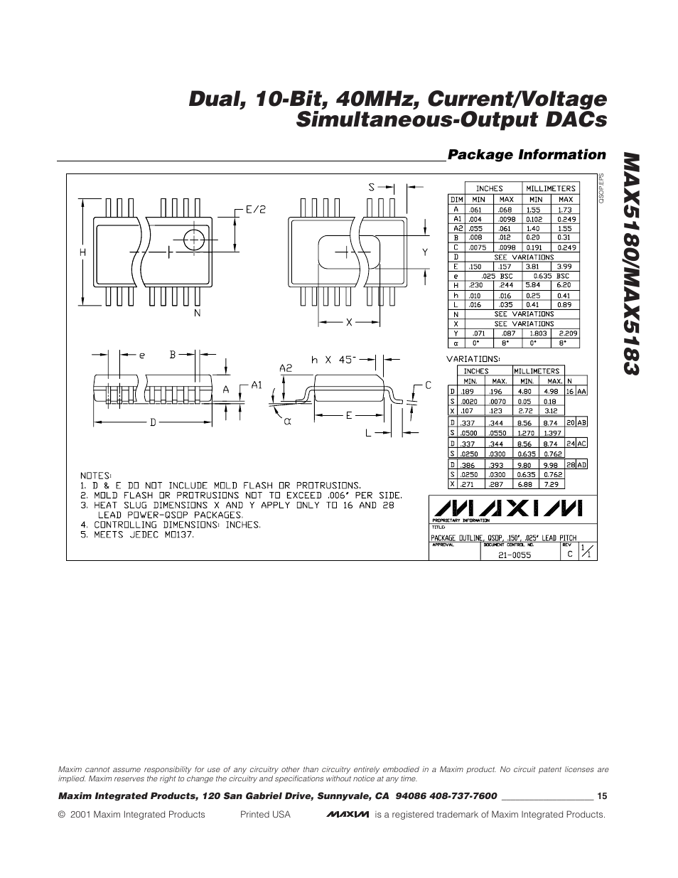 Rainbow Electronics MAX5183 User Manual | Page 15 / 15