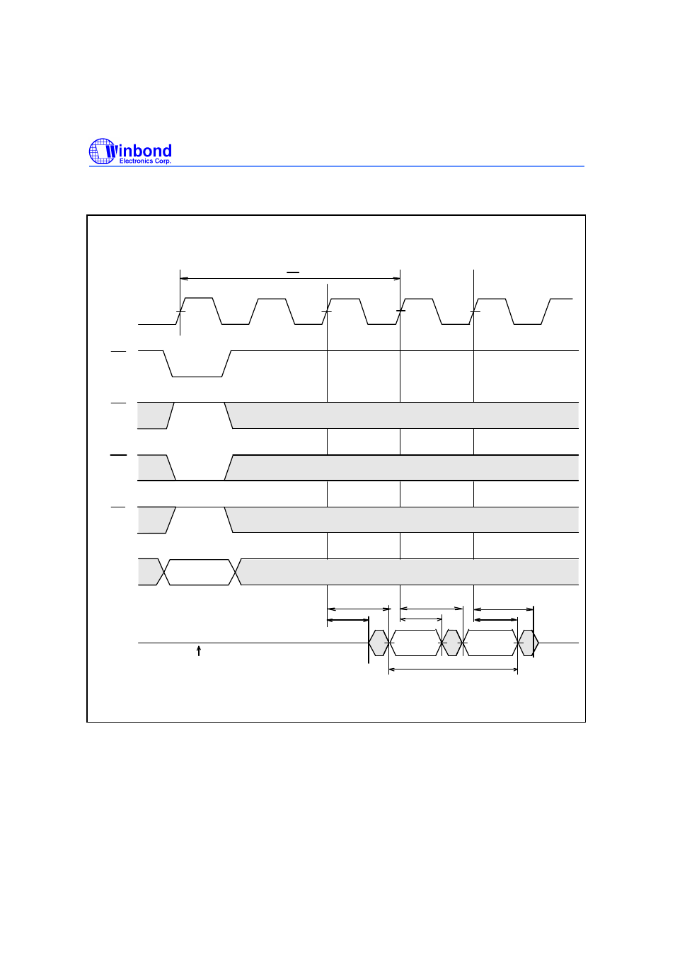 Read timing | Rainbow Electronics W982516CH User Manual | Page 17 / 43