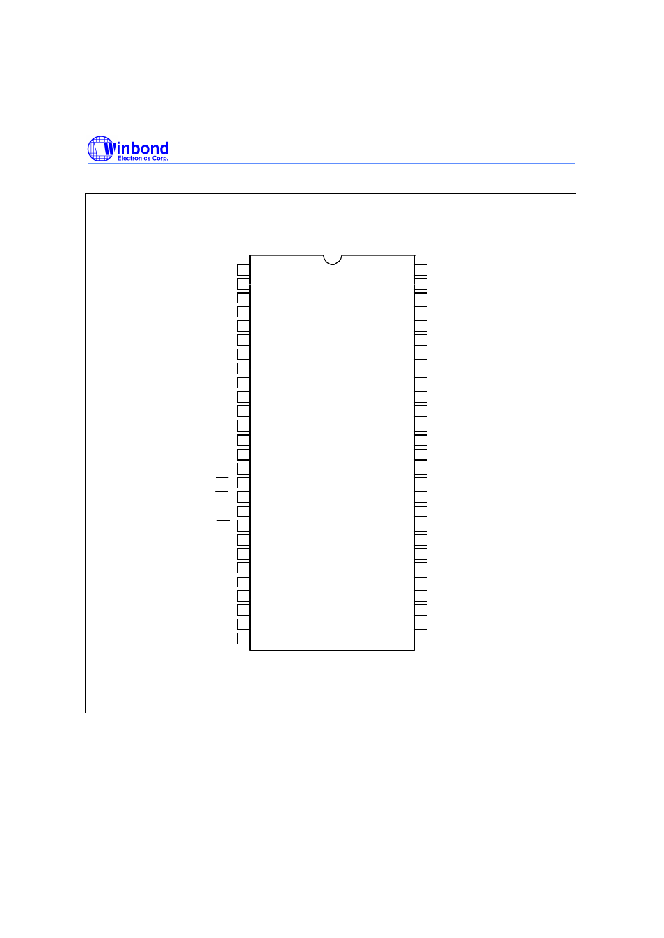 Pin configuration | Rainbow Electronics W982516CH User Manual | Page 2 / 43