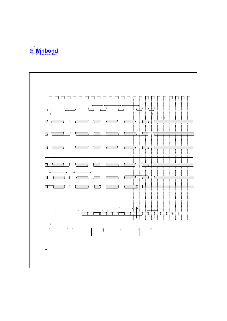 Page mode read (burst length = 4, cas latency = 3) | Rainbow Electronics W982516CH User Manual | Page 26 / 43