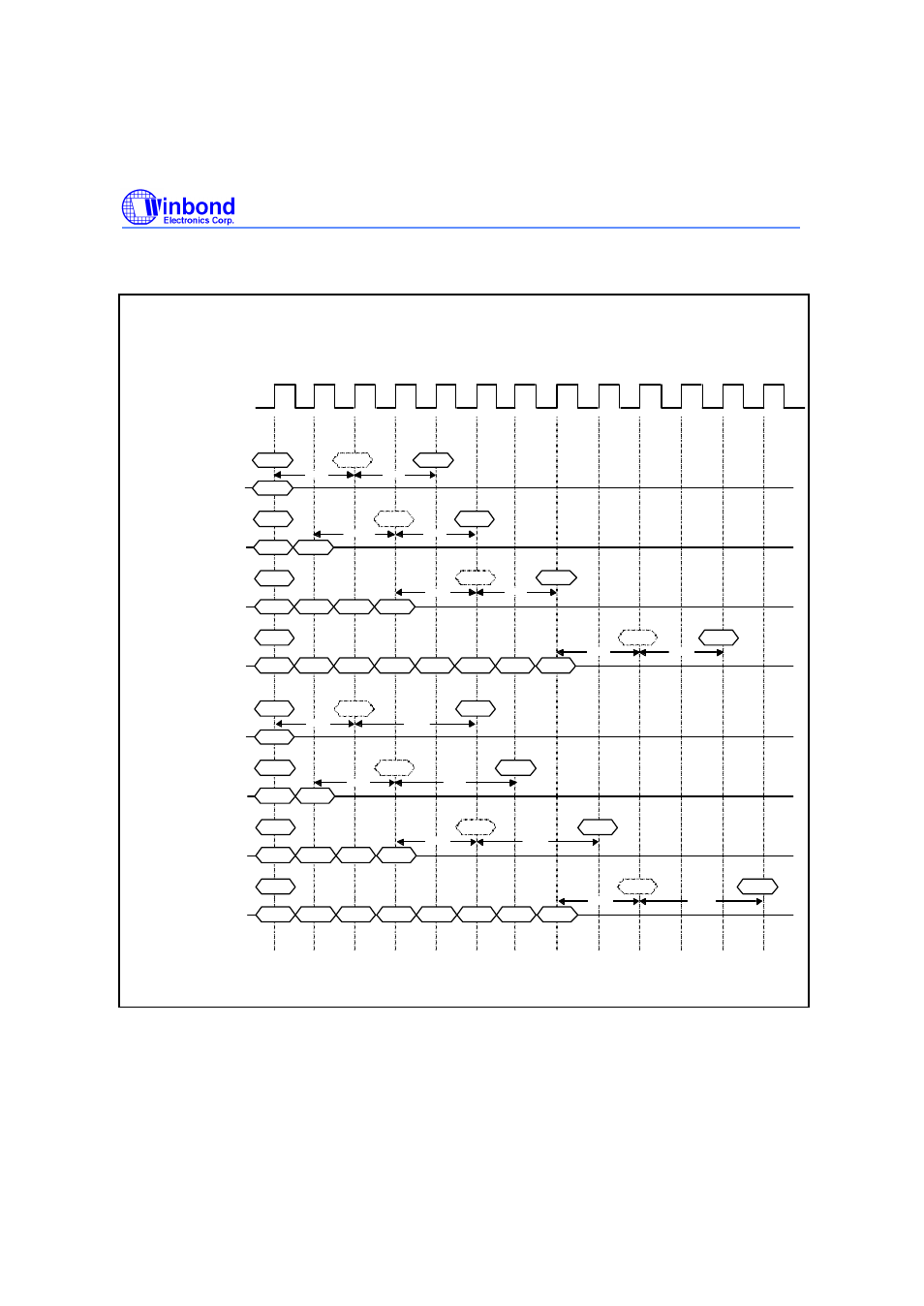 Autoprecharge timing (write cycle) | Rainbow Electronics W982516CH User Manual | Page 35 / 43