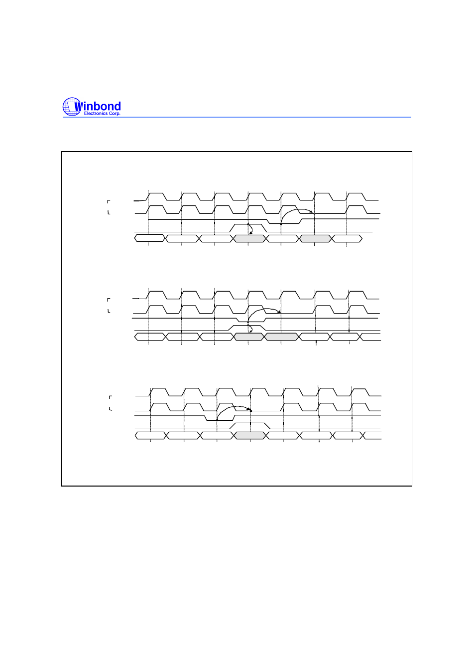 Cke/dqm input timing (write cycle) | Rainbow Electronics W982516CH User Manual | Page 39 / 43