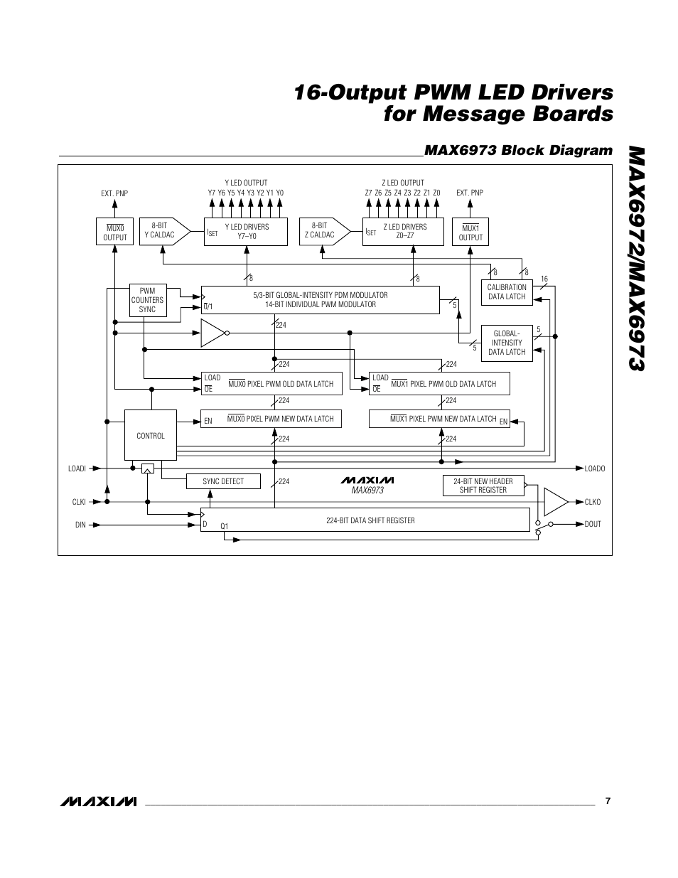 Max6973 block diagram | Rainbow Electronics MAX6973 User Manual | Page 7 / 23
