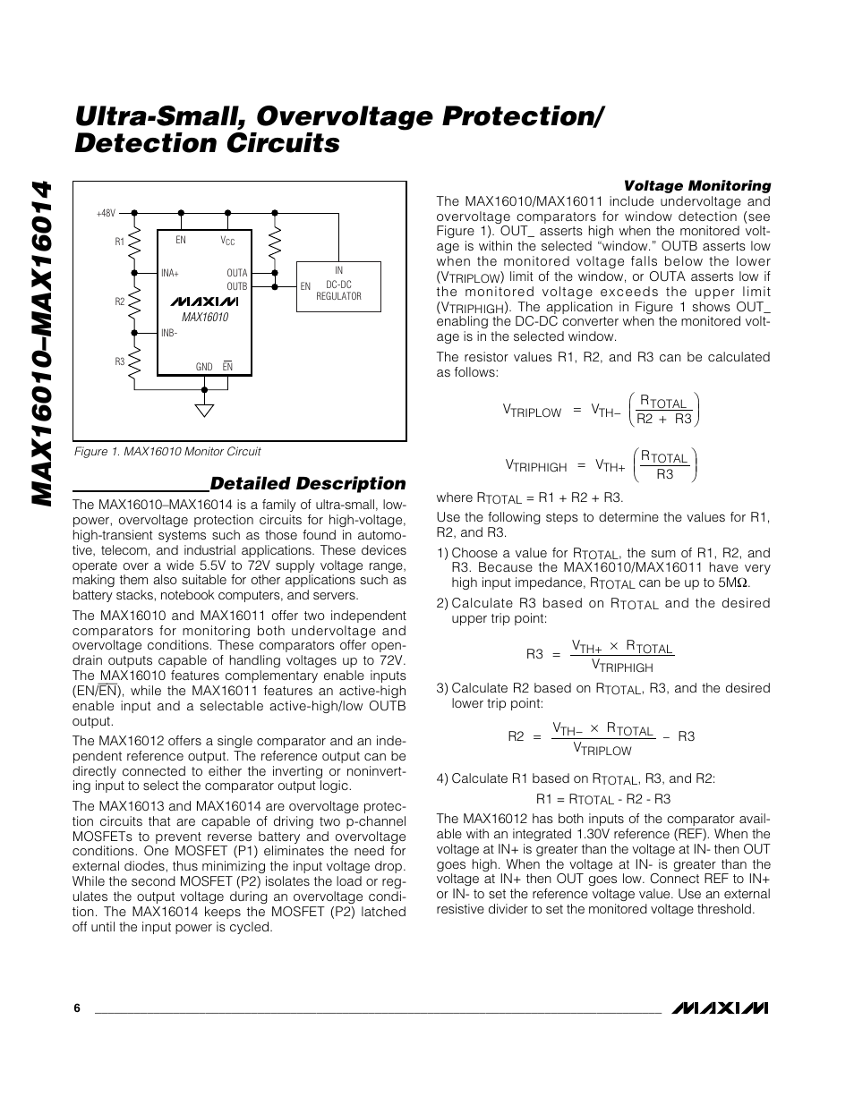 Detailed description | Rainbow Electronics MAX16014 User Manual | Page 6 / 12