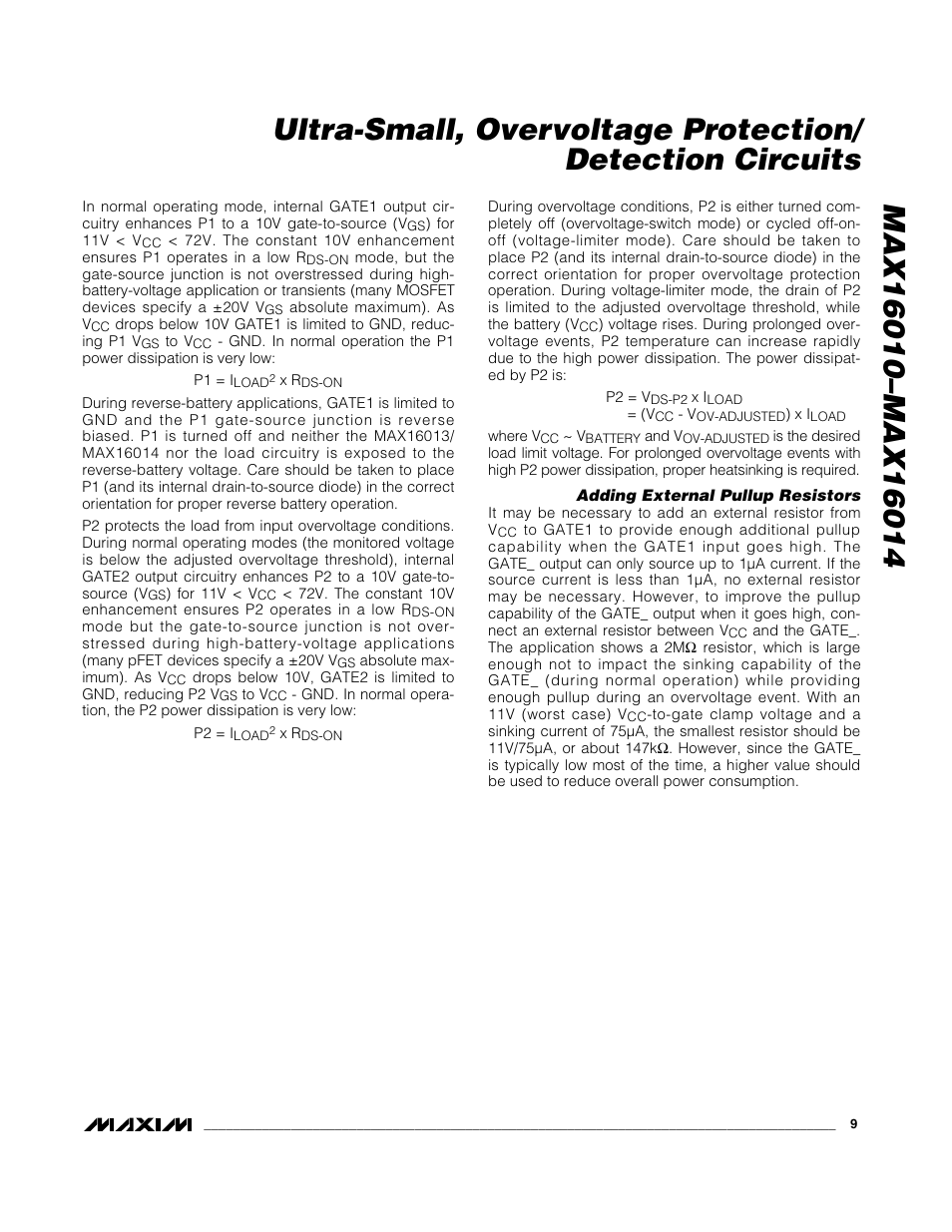 Rainbow Electronics MAX16014 User Manual | Page 9 / 12