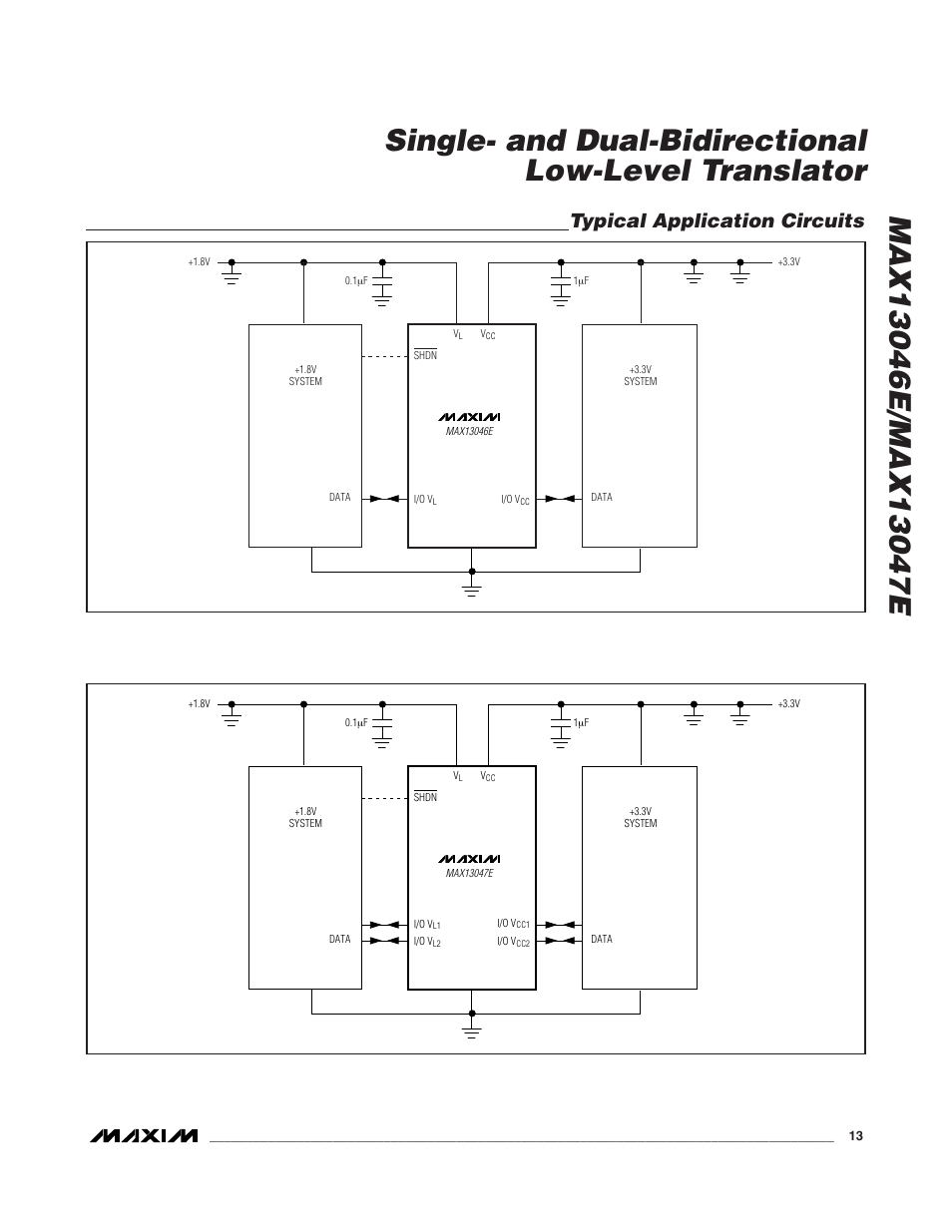 Typical application circuits | Rainbow Electronics MAX13047E User Manual | Page 13 / 14