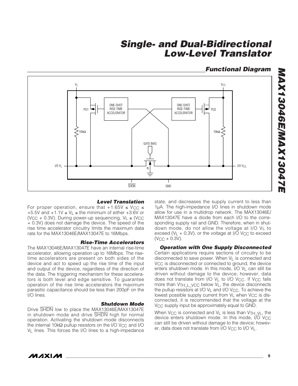 Functional diagram | Rainbow Electronics MAX13047E User Manual | Page 9 / 14