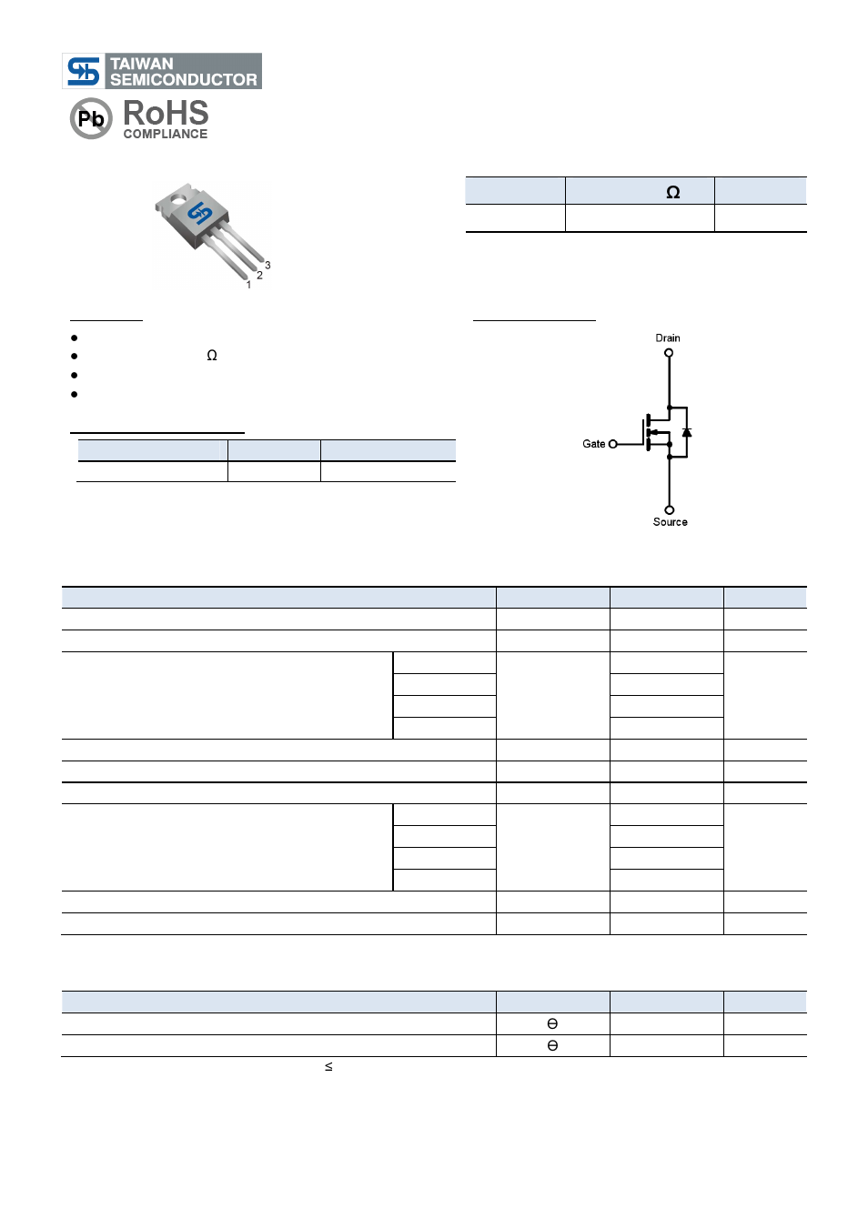 Rainbow Electronics TSM190N08 User Manual | 4 pages