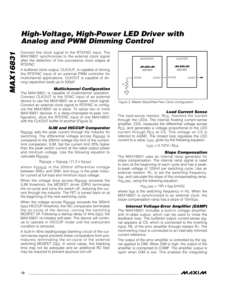 Rainbow Electronics MAX16831 User Manual | Page 12 / 20
