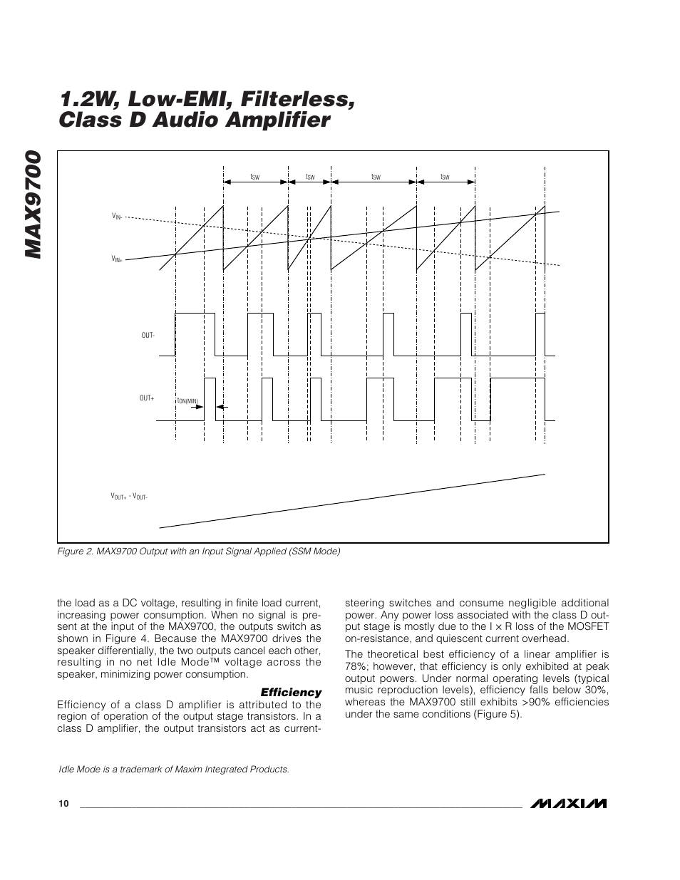 Rainbow Electronics MAX9700 User Manual | Page 10 / 19