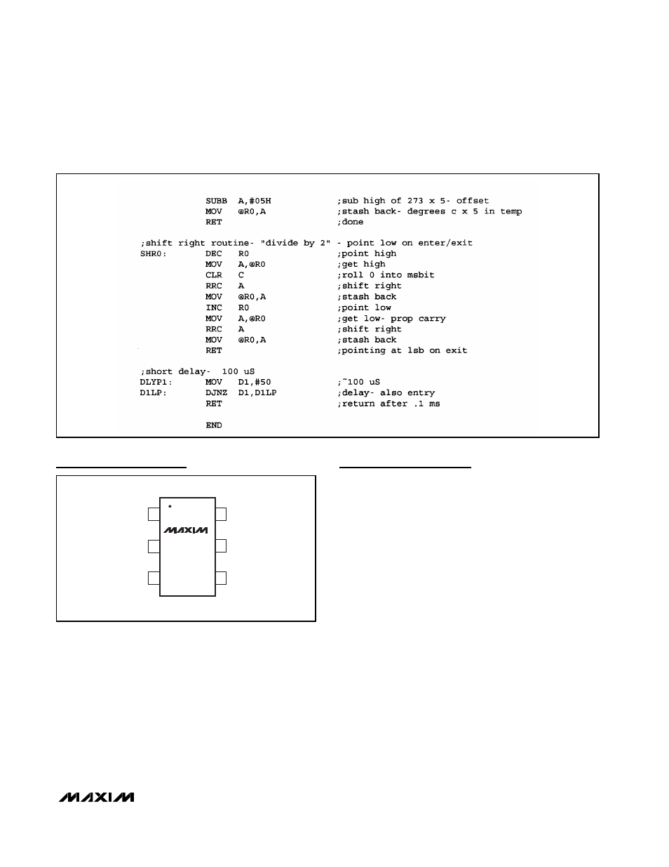 Chip information, Pin configuration | Rainbow Electronics MAX6575H User Manual | Page 9 / 12