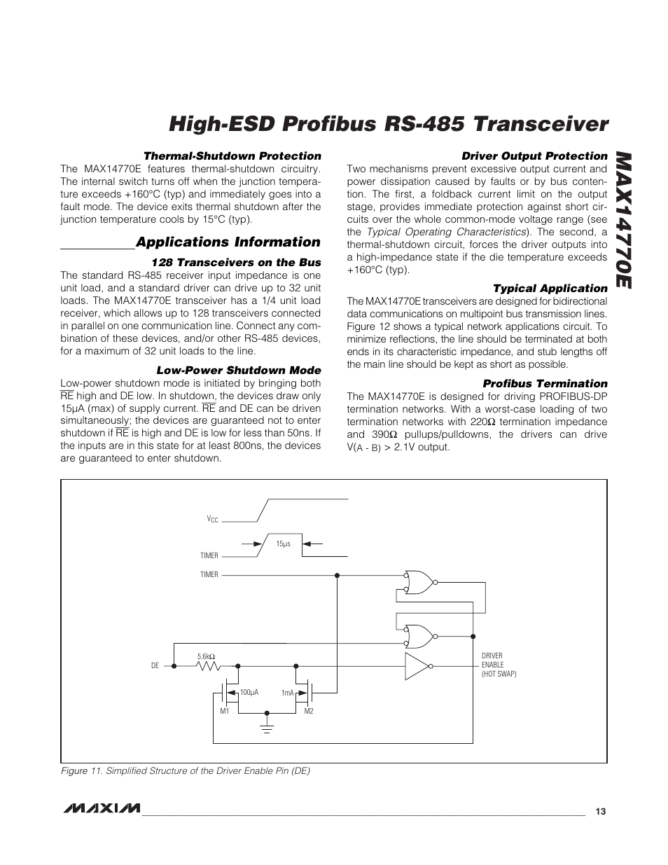 Applications information | Rainbow Electronics MAX14770E User Manual | Page 13 / 15