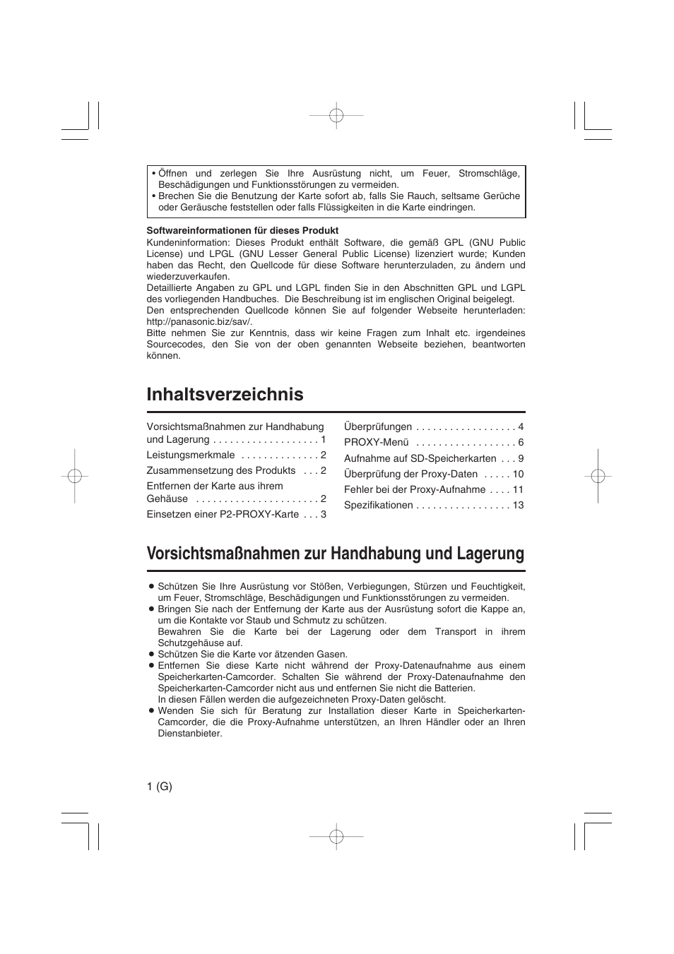 Panasonic AJ-YAX800 User Manual | Page 16 / 104