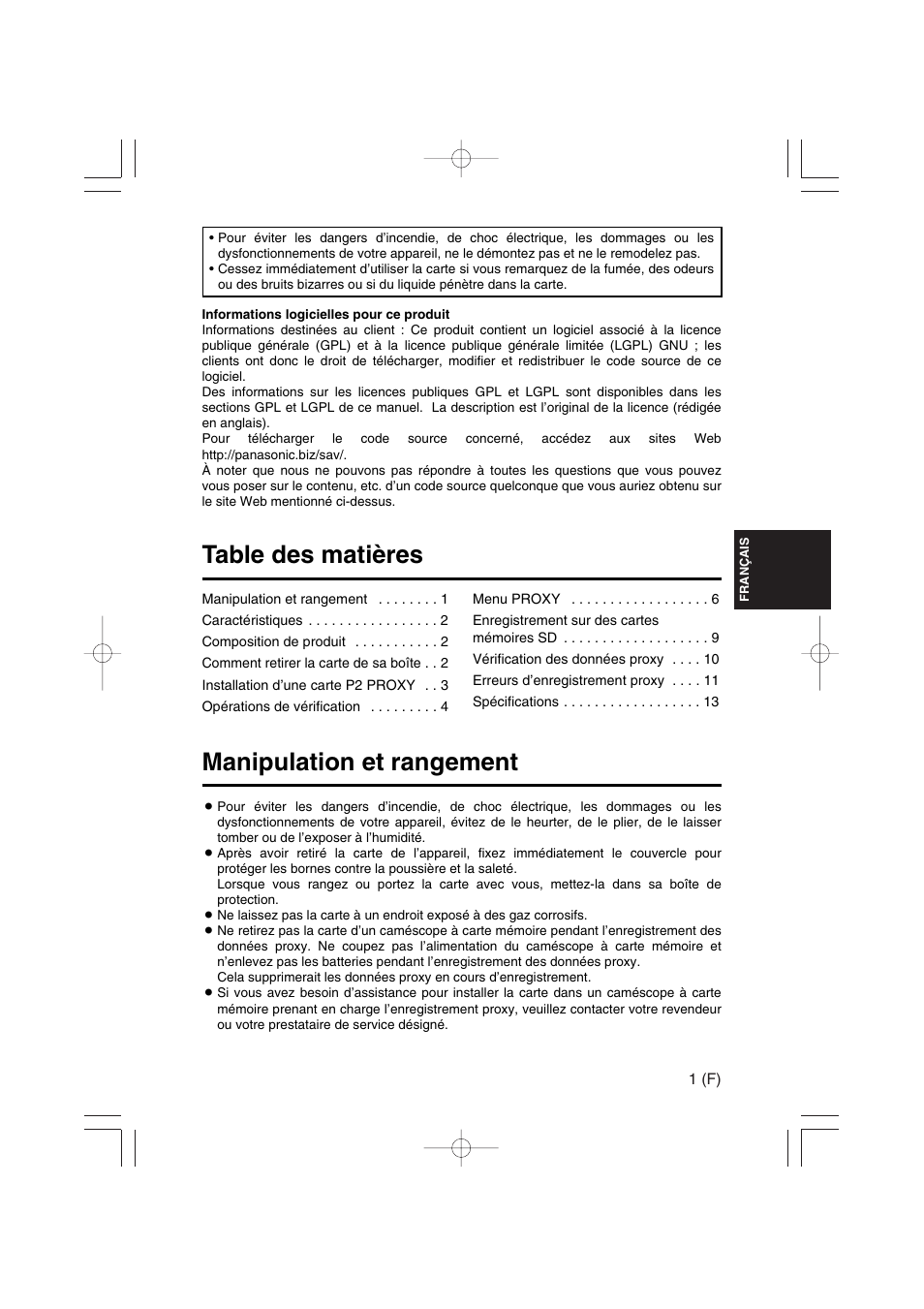 Panasonic AJ-YAX800 User Manual | Page 29 / 104