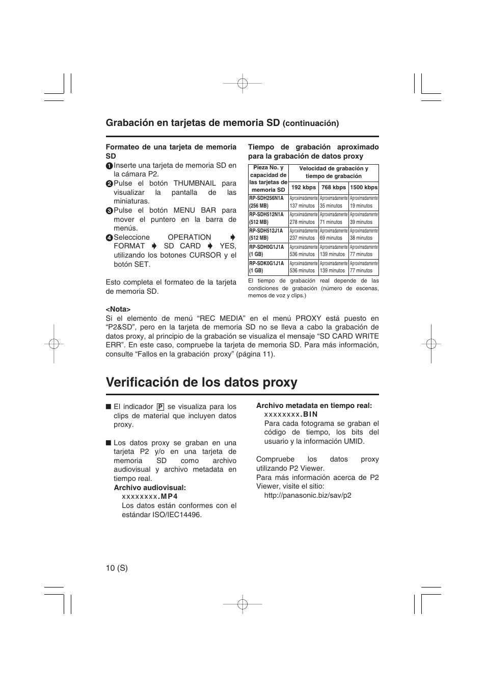 Verificación de los datos proxy | Panasonic AJ-YAX800 User Manual | Page 64 / 104