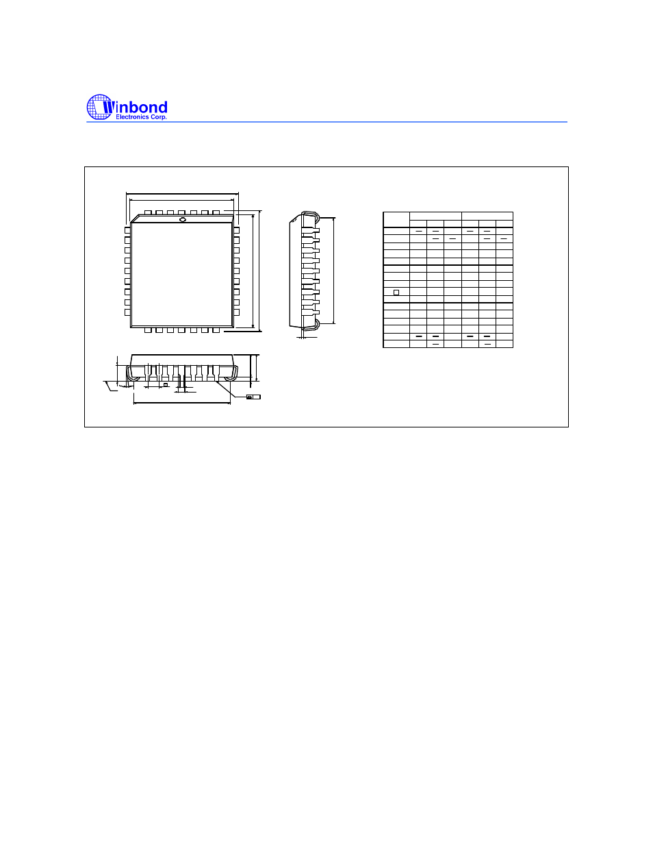 Pin plcc, Package dimensions, continued, L y a a | Rainbow Electronics W29C020C User Manual | Page 20 / 21