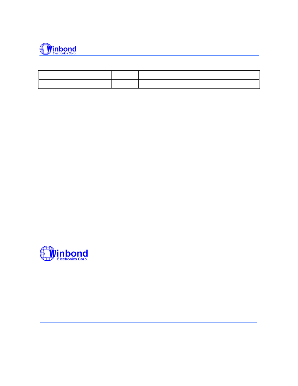 Version history | Rainbow Electronics W29C020C User Manual | Page 21 / 21