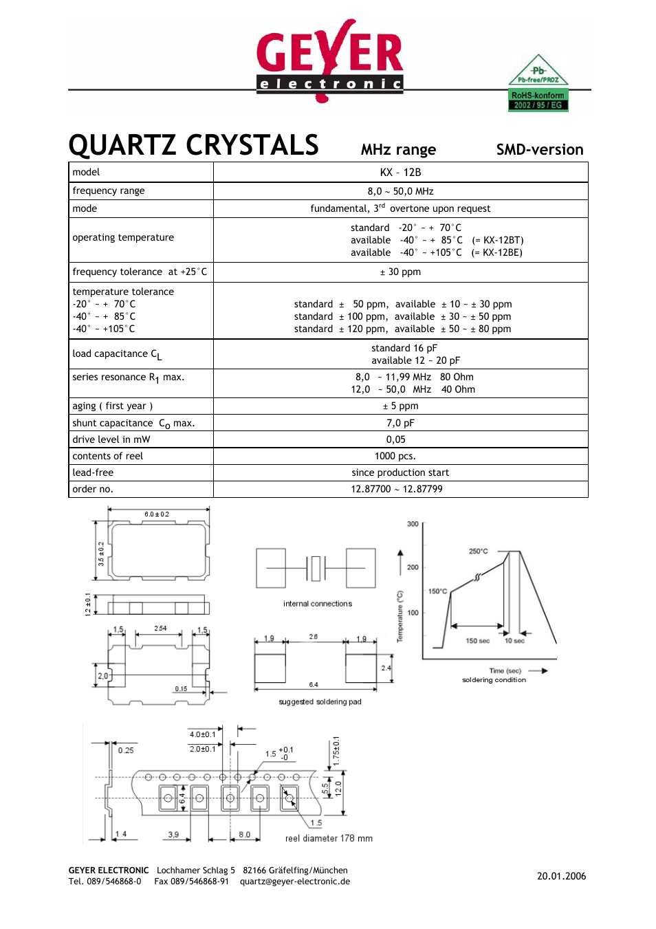 Rainbow Electronics KX-12В User Manual | 1 page