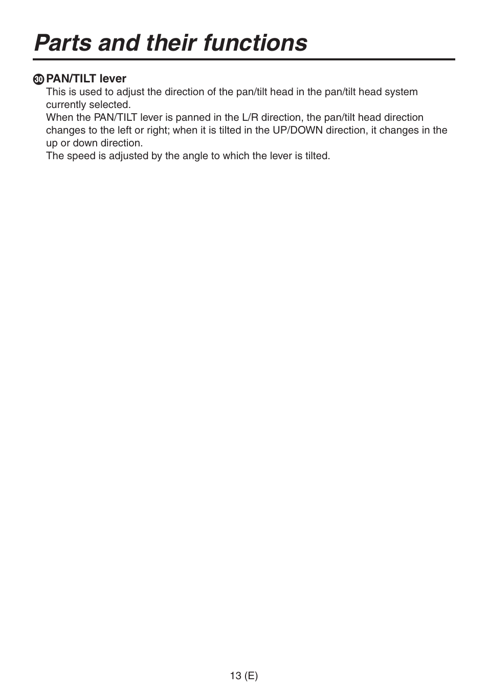 Parts and their functions | Panasonic AW-RP555 User Manual | Page 14 / 296