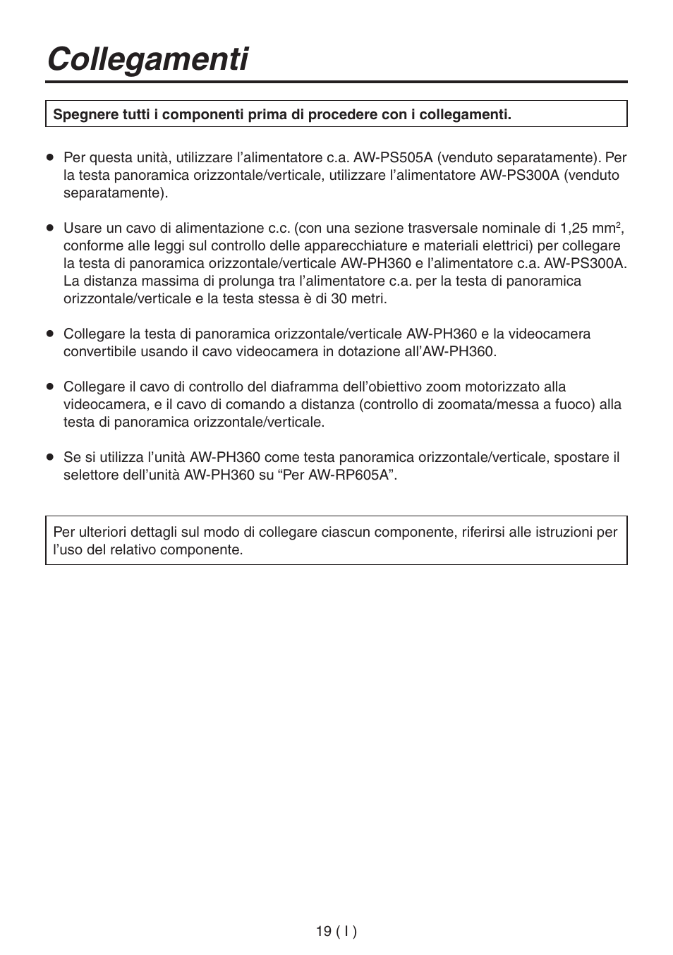 Collegamenti | Panasonic AW-RP555 User Manual | Page 146 / 296