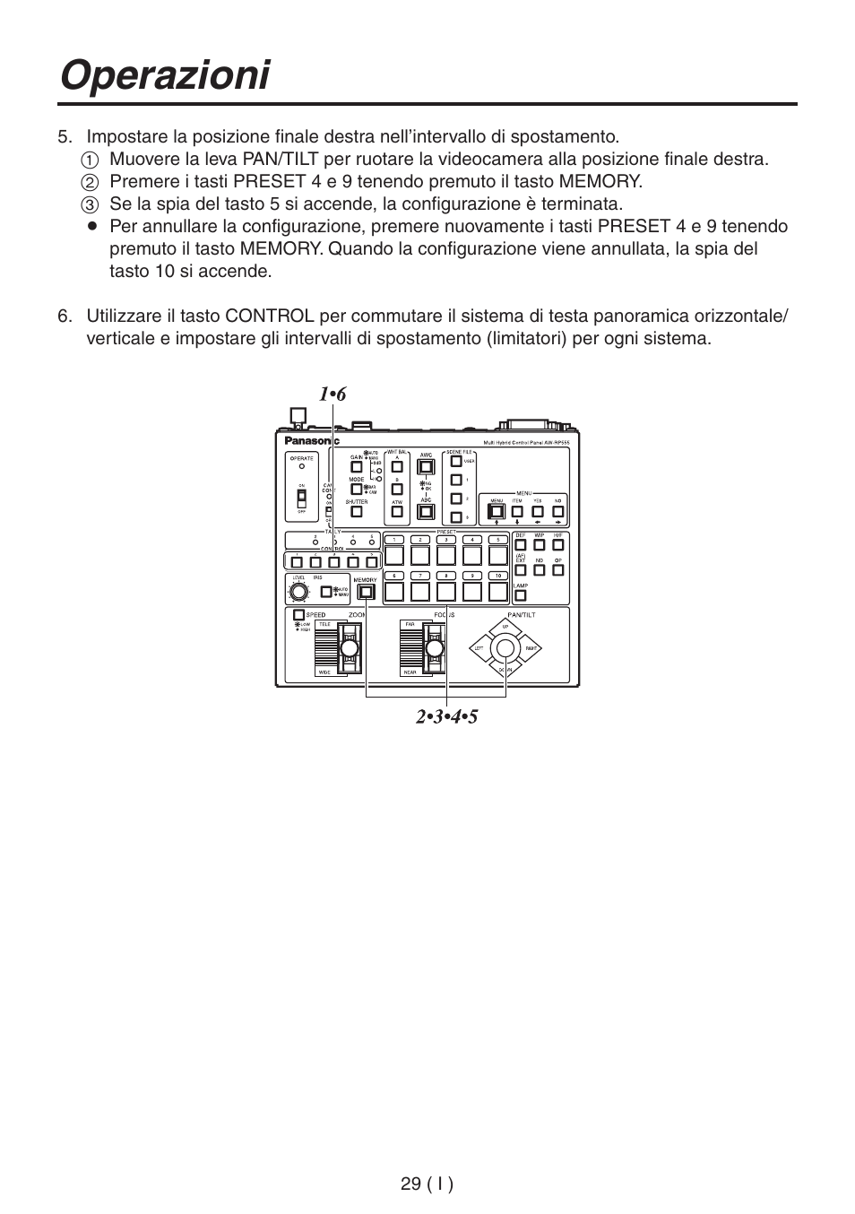 Operazioni | Panasonic AW-RP555 User Manual | Page 156 / 296